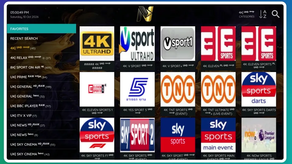 Nitro4K app interface preview